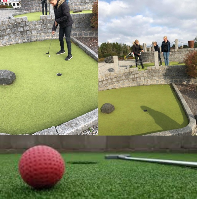 Spil minigolf på Hals Strand Camping